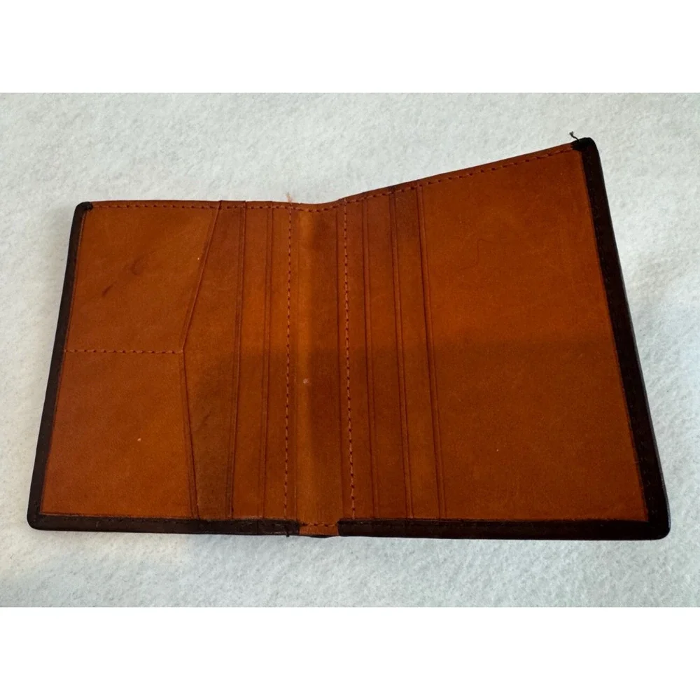 Roncato Men’s Leather Wallet Brown‎ Bi-Fold Thin